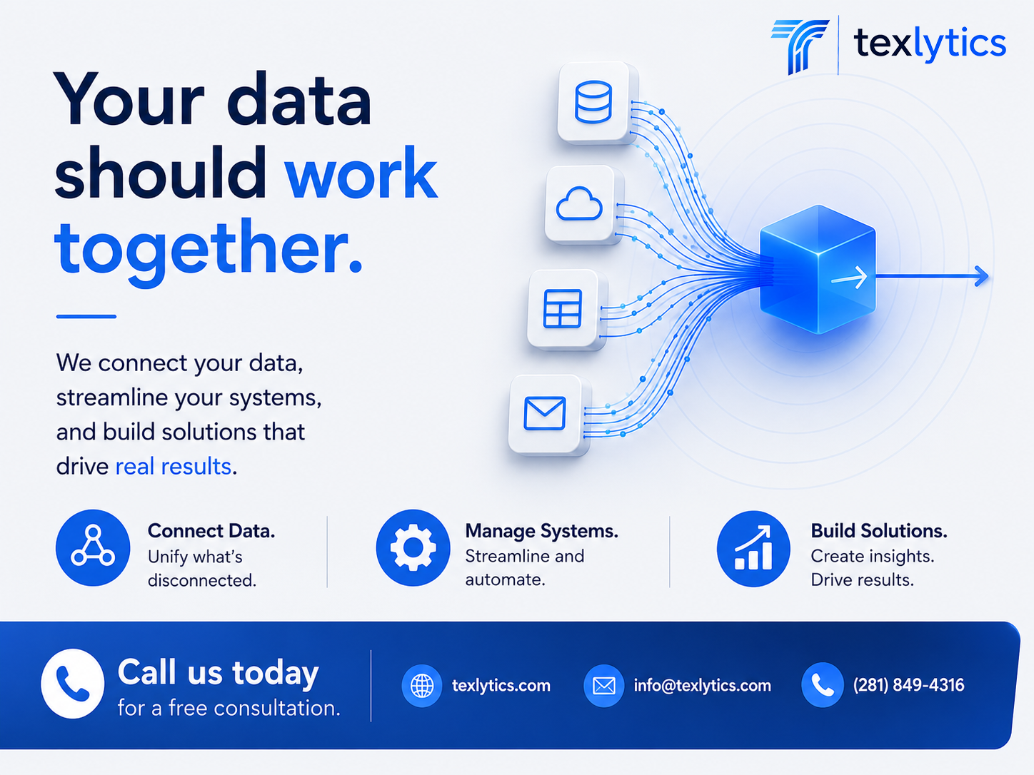 texlytics connects business data and systems to streamline operations and drive results